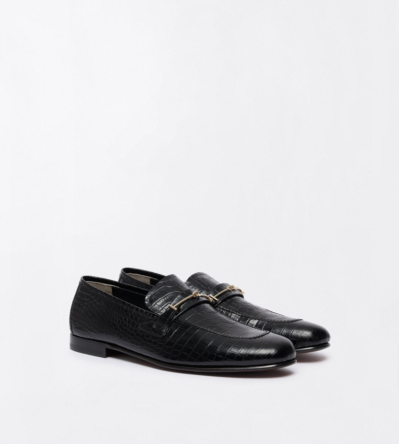 TOM FORD SOFT PRINTED ALLIGATOR DOUBLE T HARDWARE GIGI LOAFER outlook