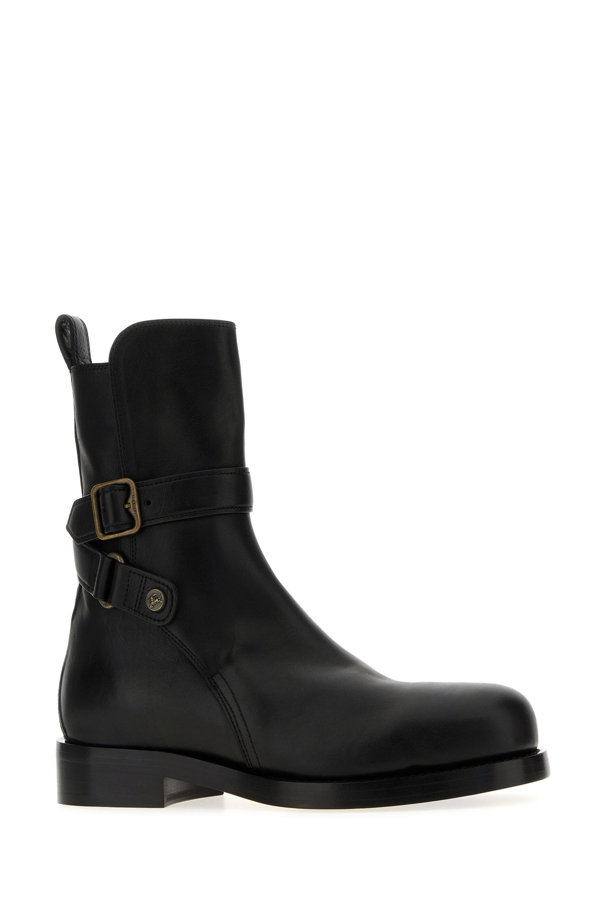 Black leather boots - 2