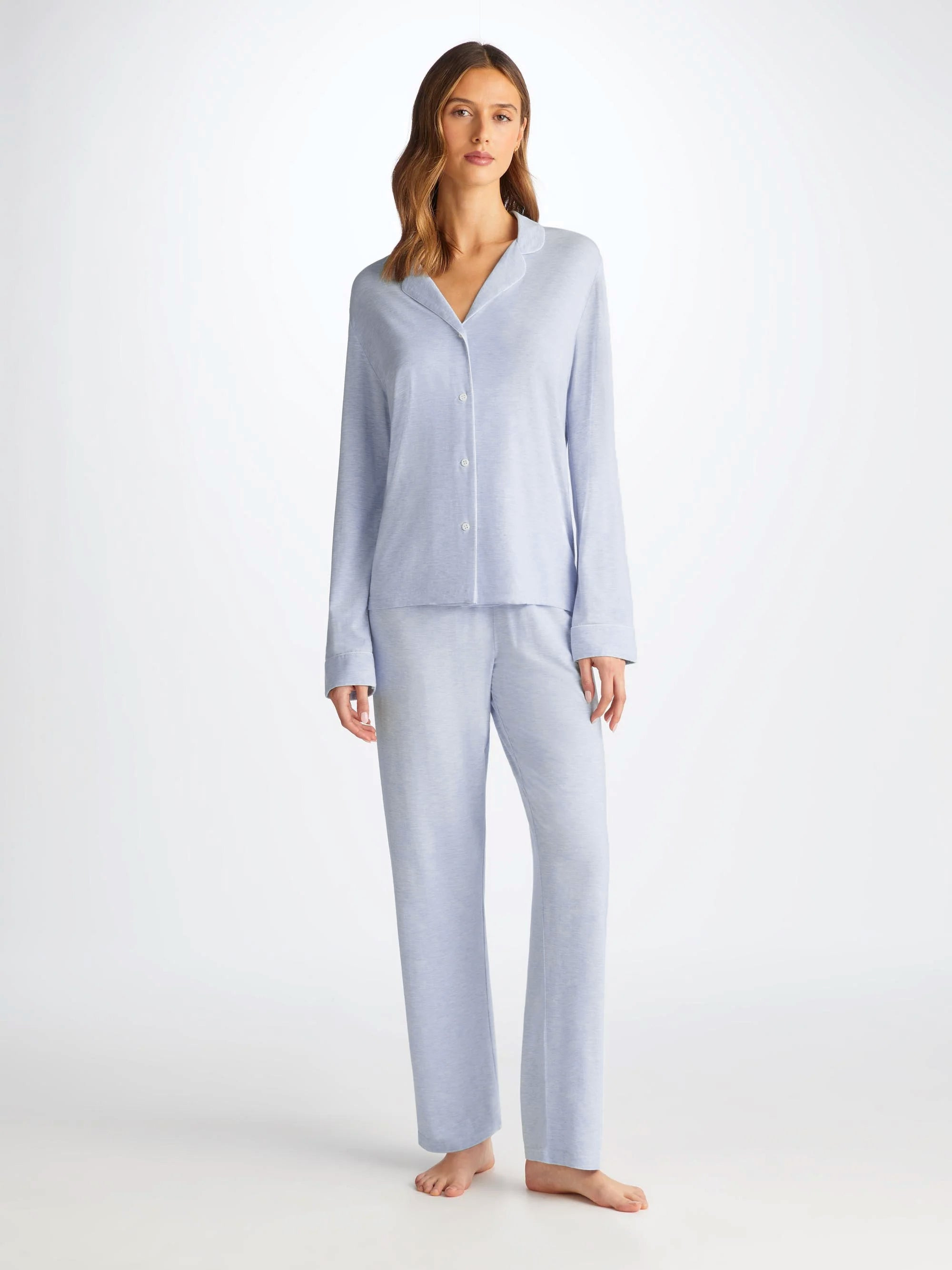 Women's Pyjamas Ethan Micro Modal Stretch Blue - 2