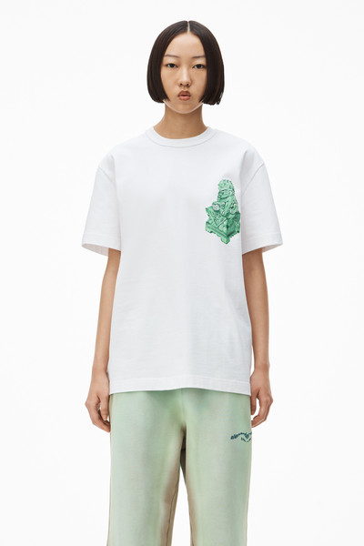 Alexander Wang SHORT-SLEEVE GRAPHIC TEE IN JERSEY outlook