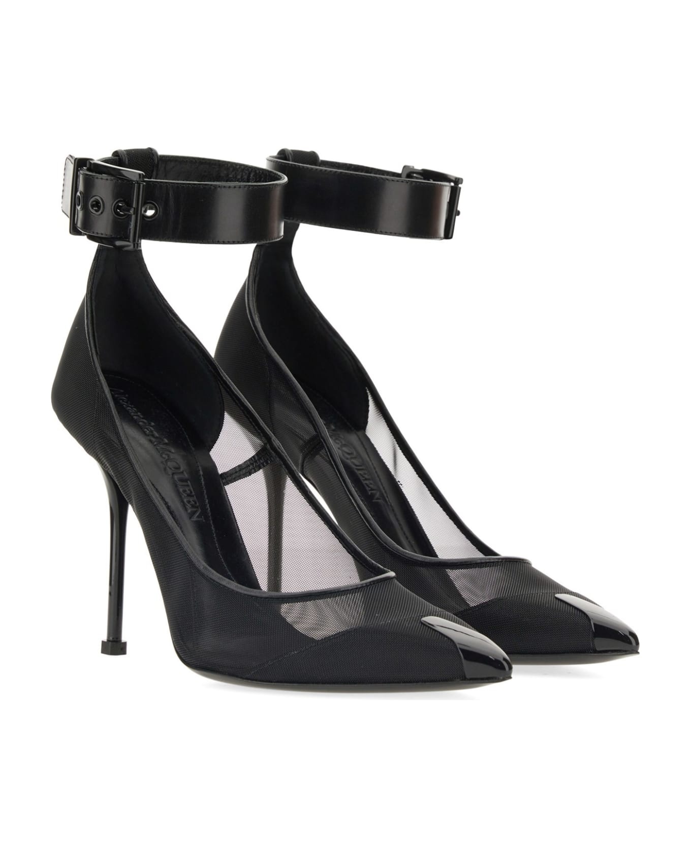 Punk Pumps With Strap - 4