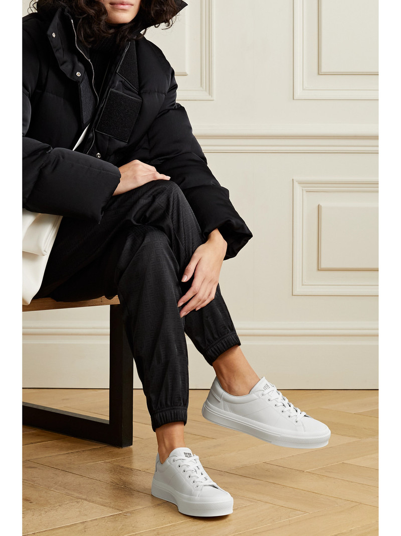 Givenchy City Court Logo-detailed Leather Sneakers outlook