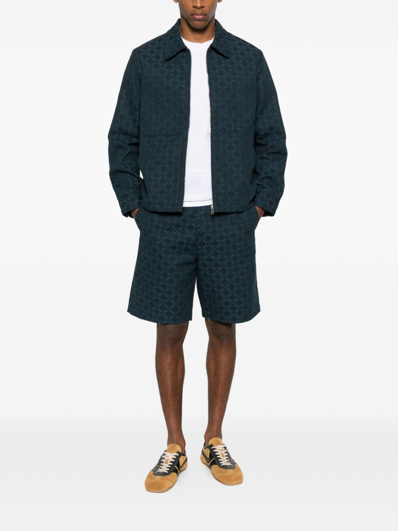 Sandro square-pattern shirt jacket outlook