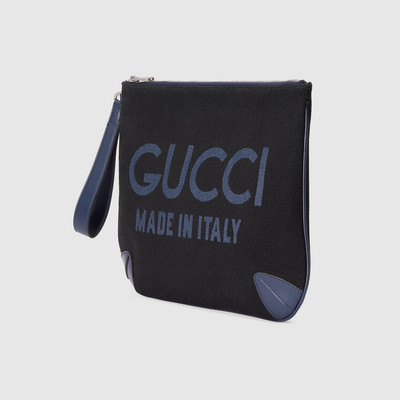 GUCCI Pouch with Gucci print outlook