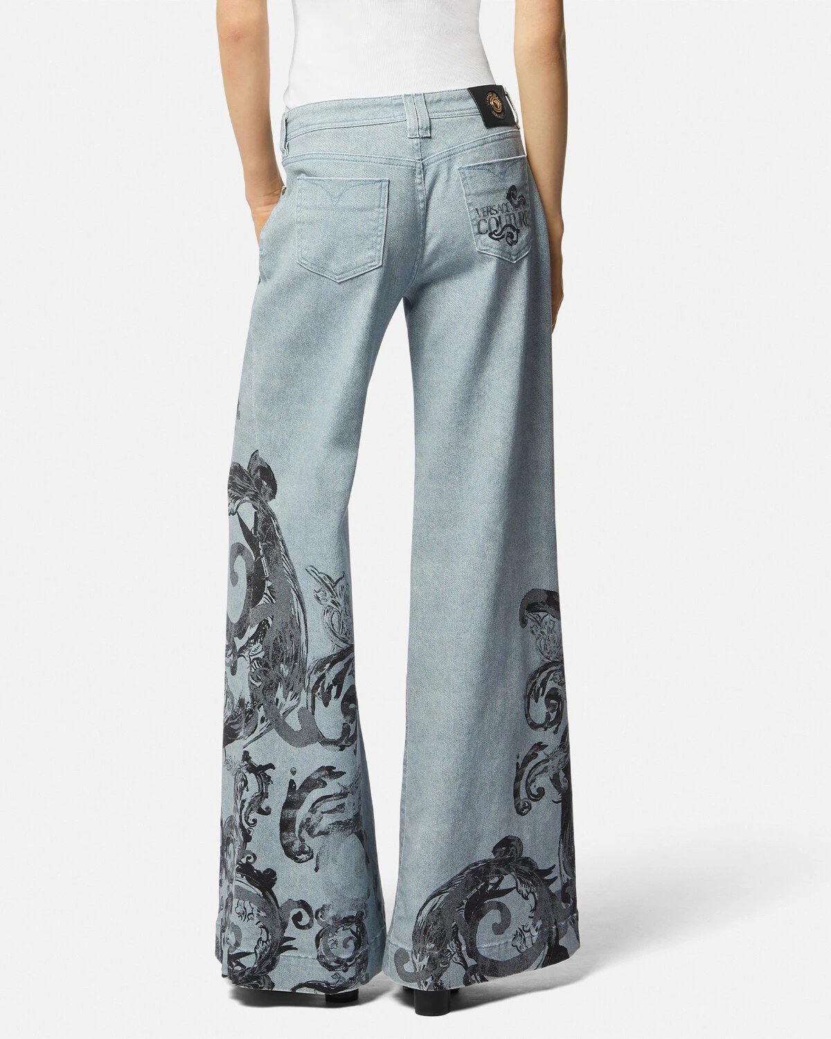 Watercolor Couture Flared Jeans - 5
