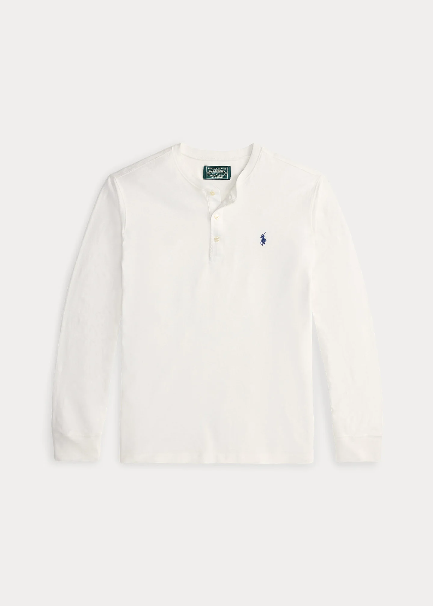 Classic Fit Jersey Henley Shirt - 1