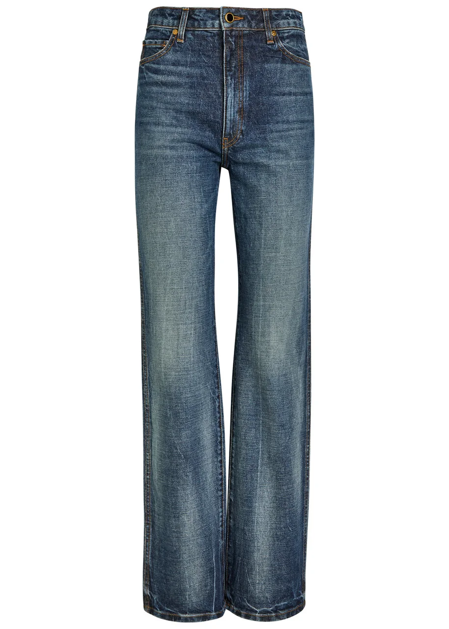 Khaite Danielle Slim Straight-leg Jeans - 1
