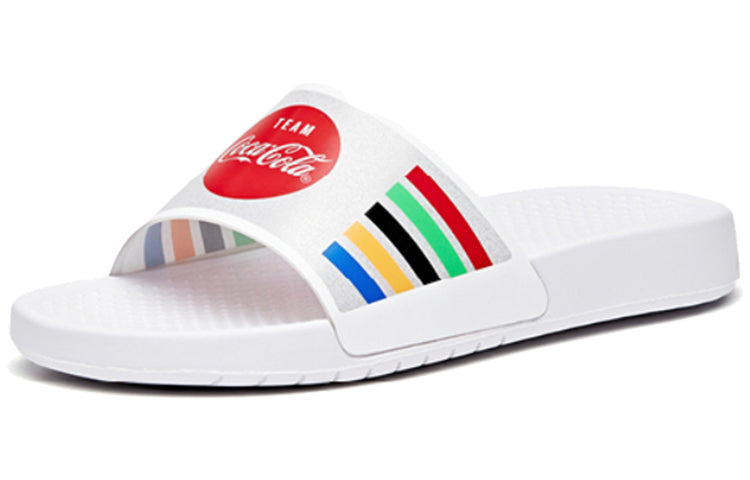(WMNS) ANTA x Coca Cola Outdoors Slides 'White' 922036963-7 - 3