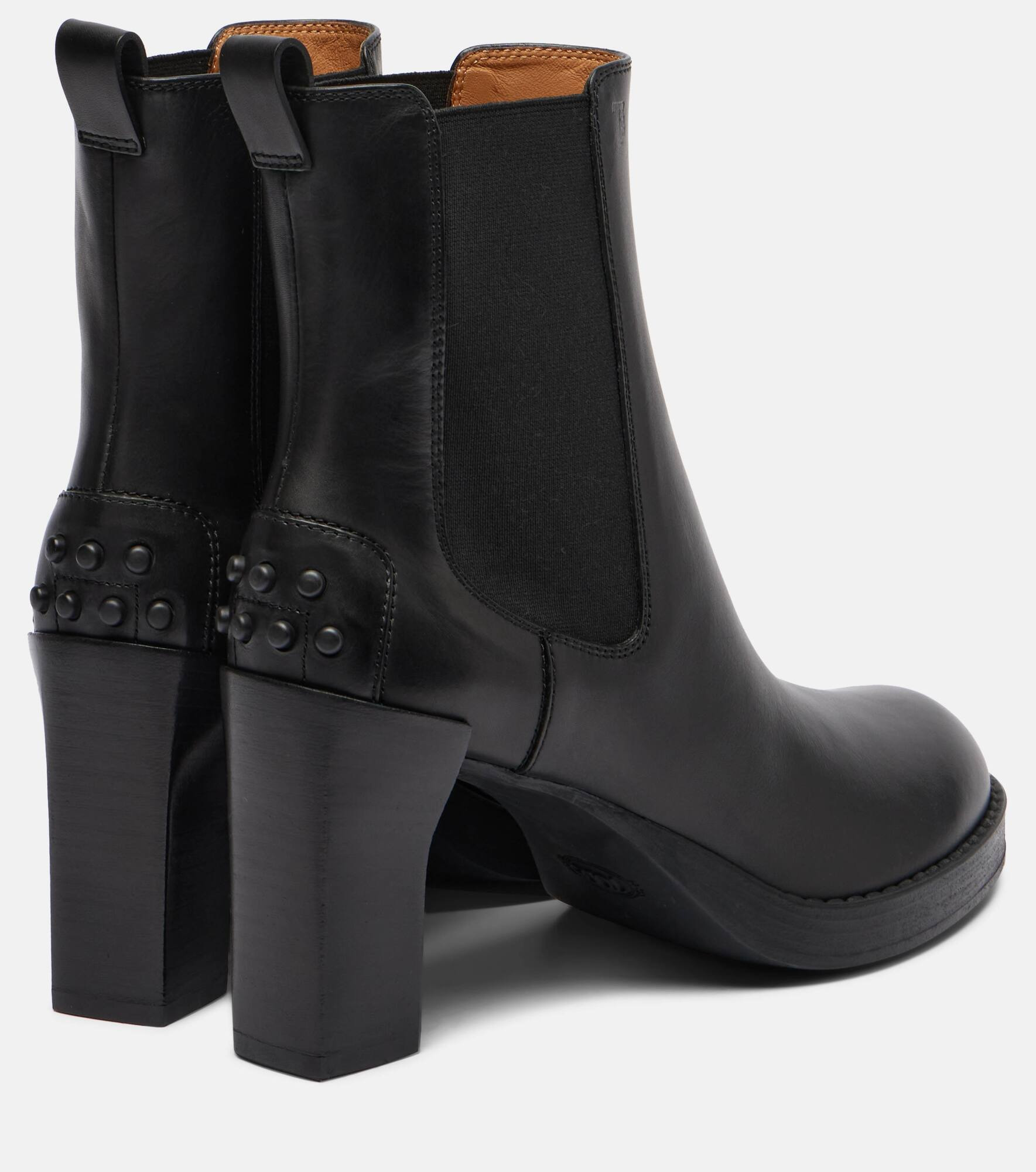 80 leather Chelsea boots - 2