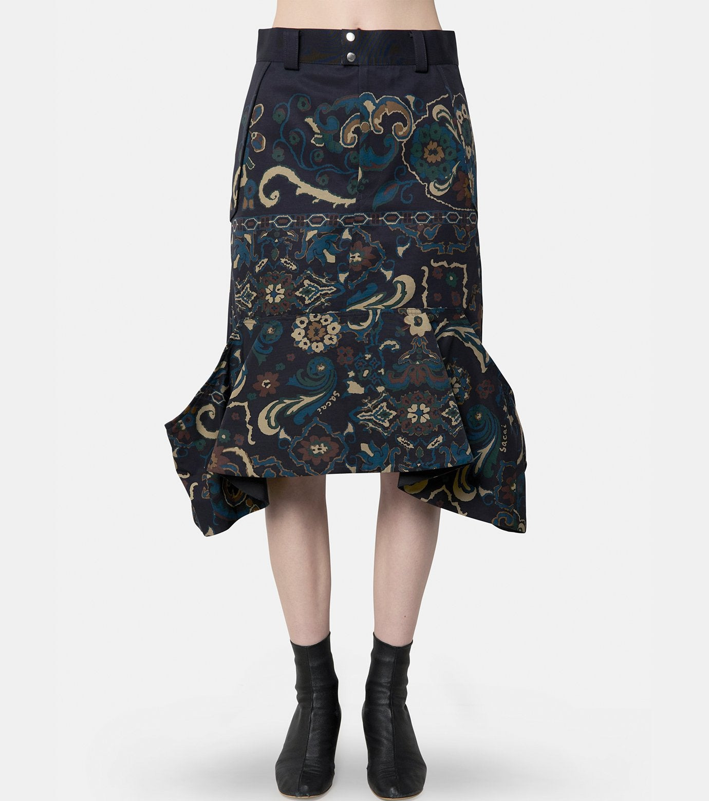 Floral Print Skirt - 2