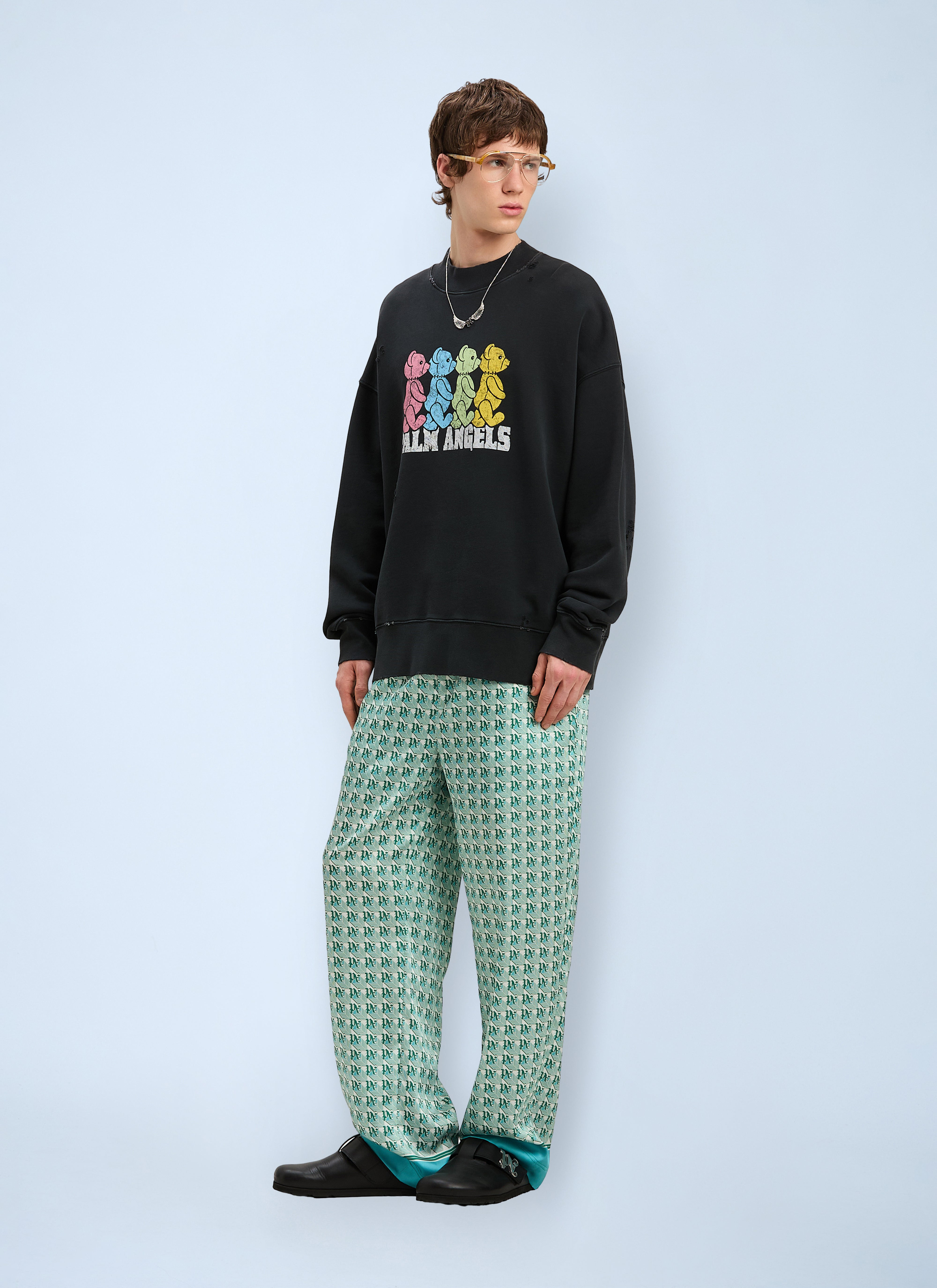 Palm Angels Men Logo Motif Sweatshirt - 2