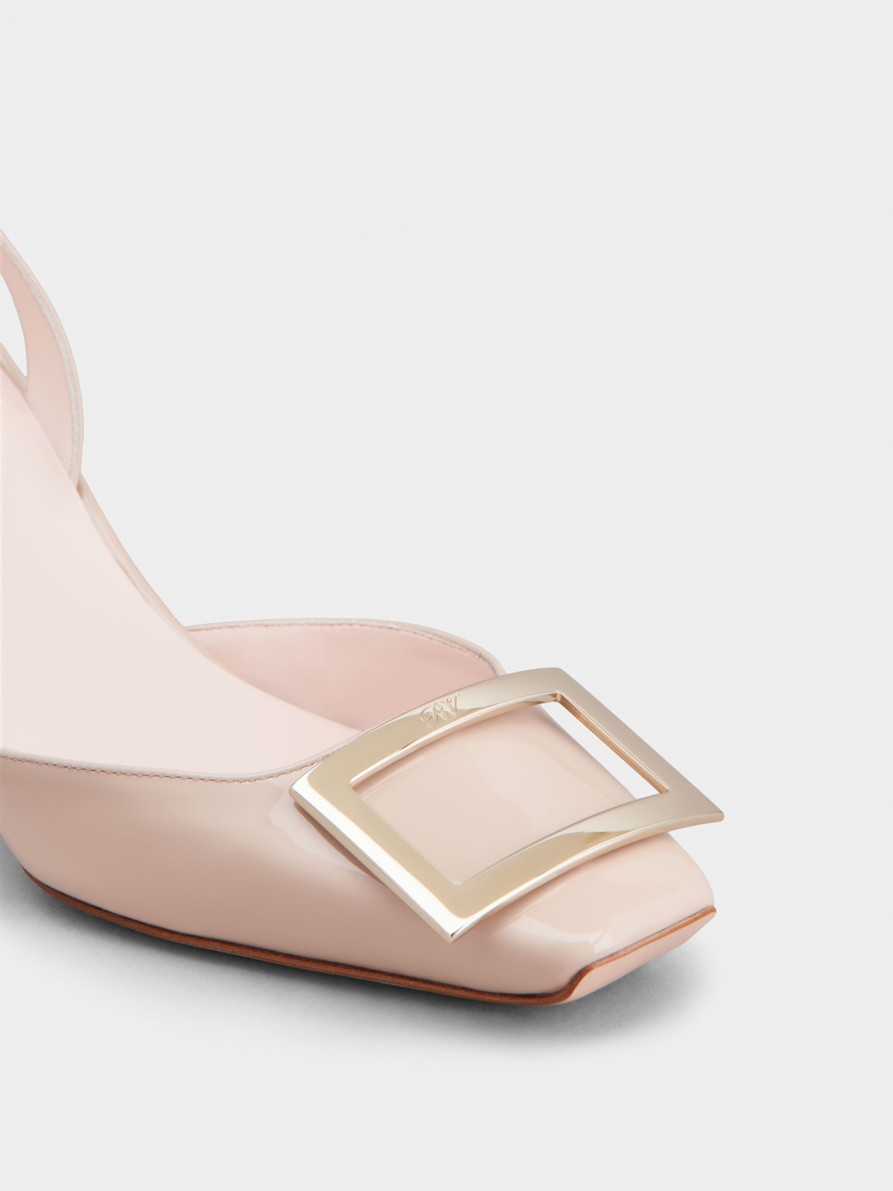 Trompette Slingback Pumps in patent leather - 3