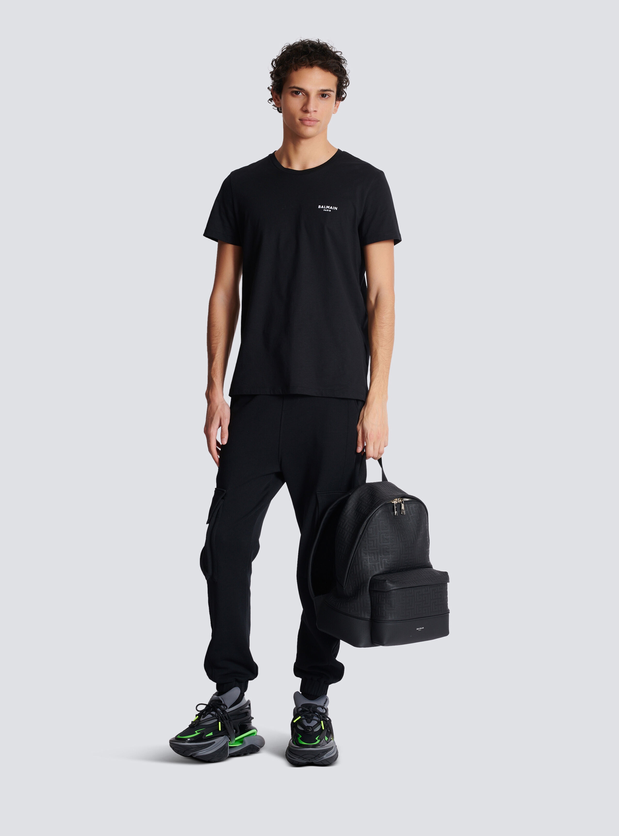 Balmain Paris flocked short-sleeved T-shirt - 2