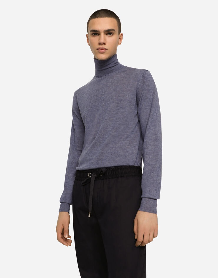 Cashmere turtle-neck sweater - 4