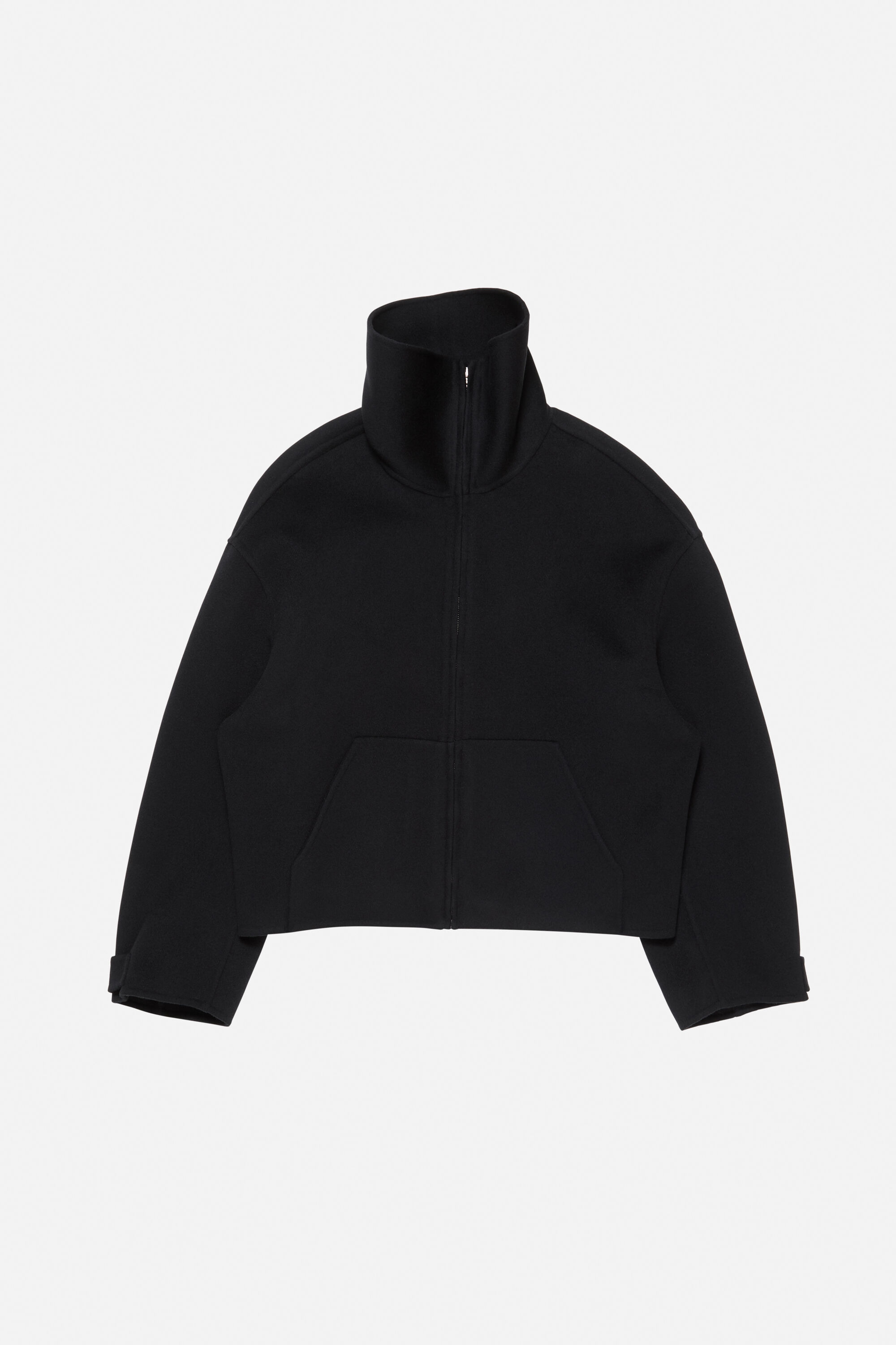 Wool zip jacket - Black - 6