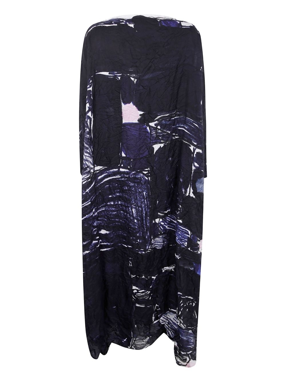 abstract-print silk dress - 2