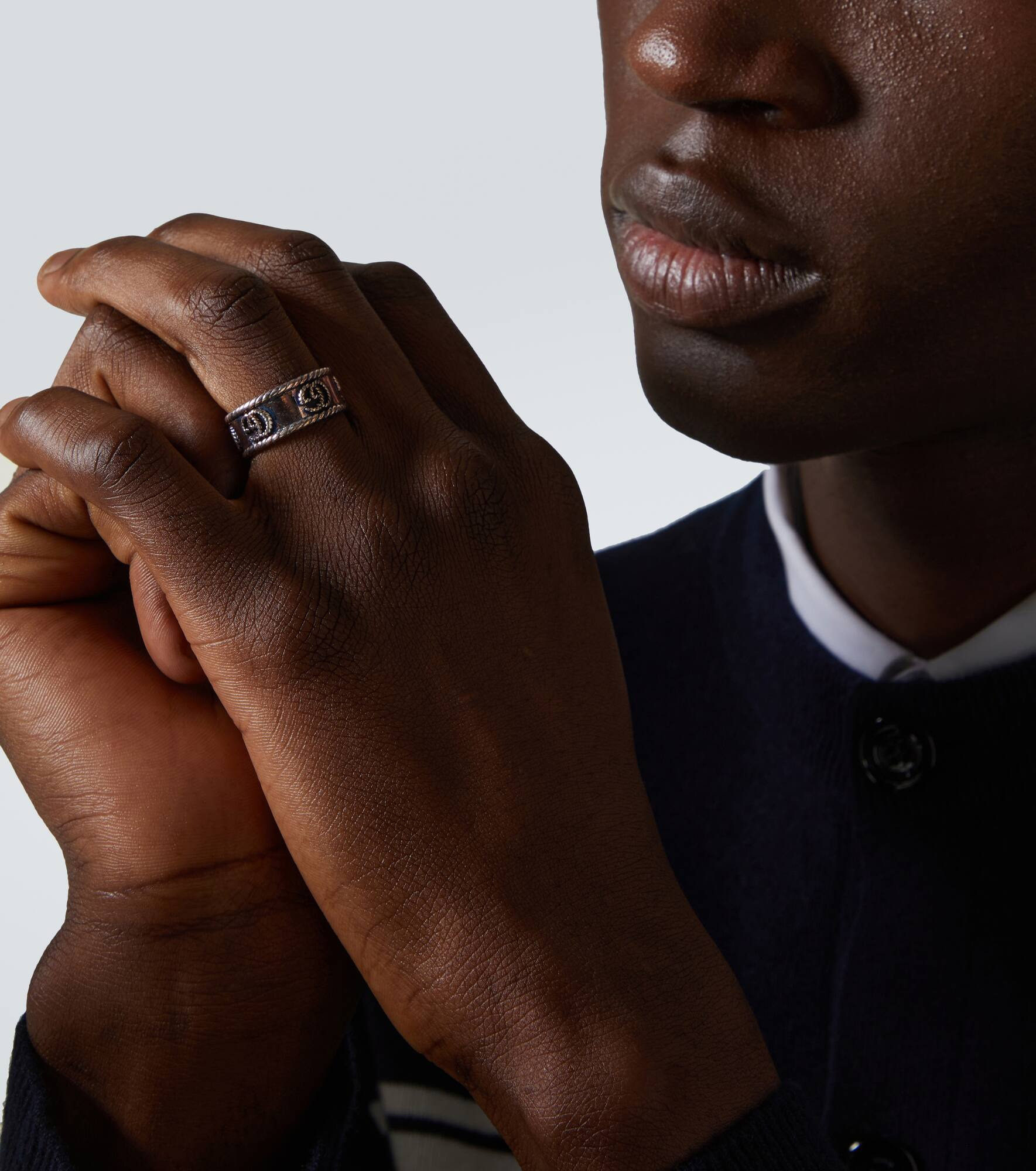 Double G sterling silver ring - 2
