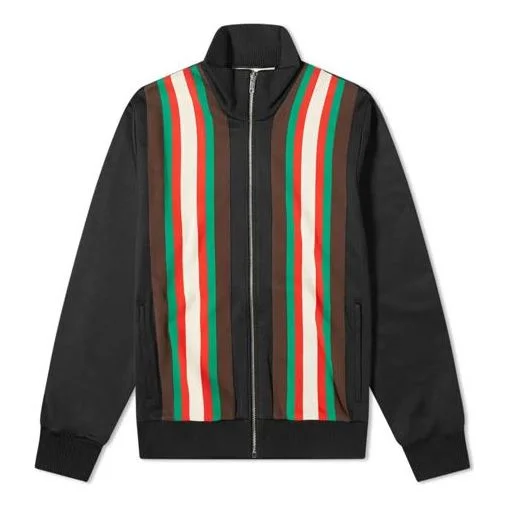 Gucci Vintage Plain Knit Zip-Up Jacket For Men Black 615731-XJCFQ-1060 - 1