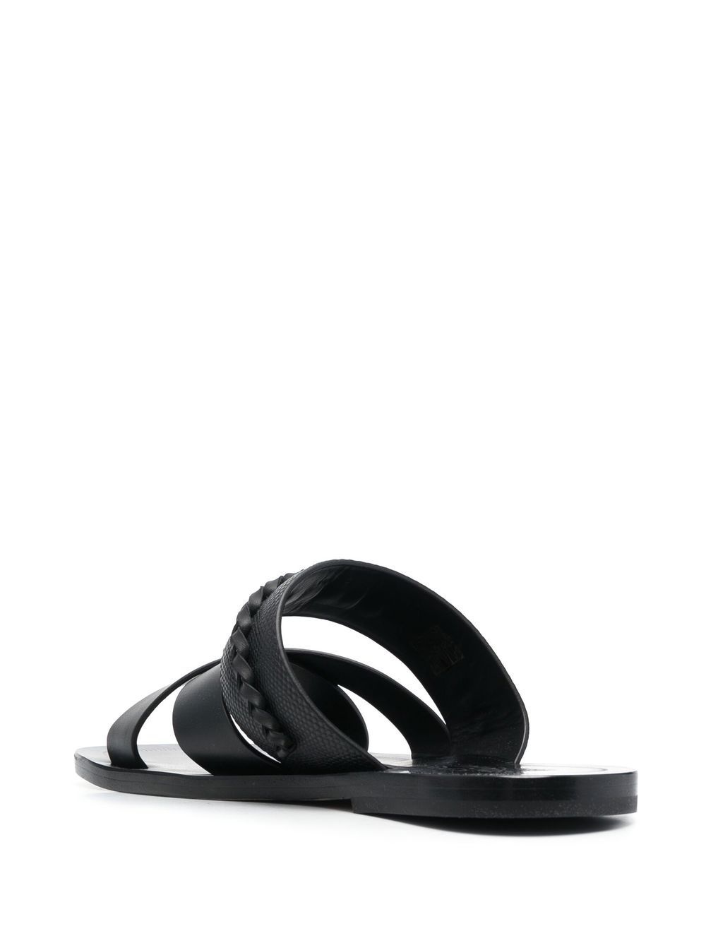 Gancini-embellished leather sandals - 3