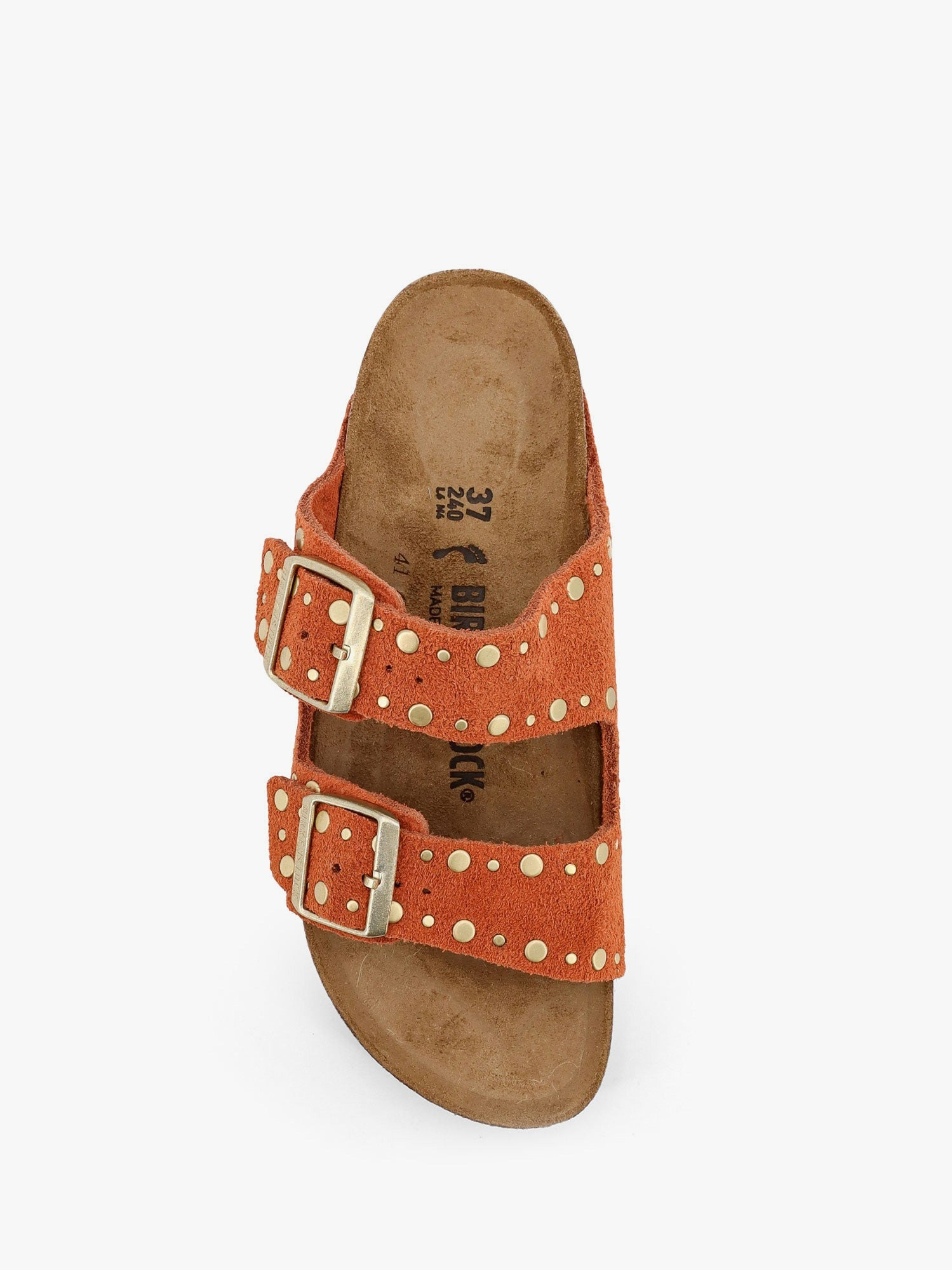 Arizona Rivet Border Leather Sandals With Applied Metal Rivets - 5