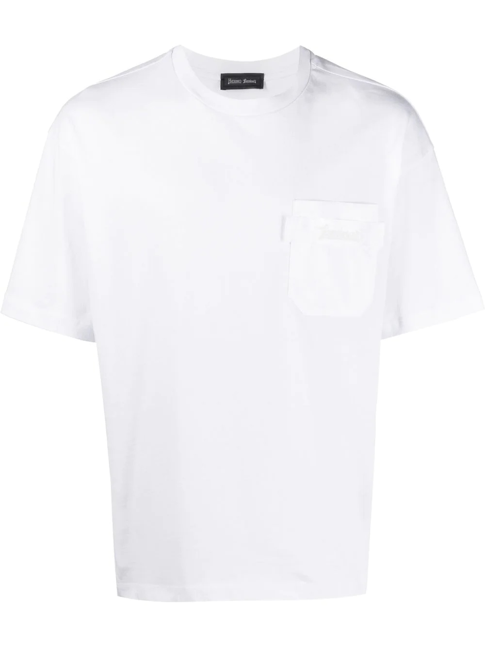 patch pocket short-sleeved T-shirt - 1