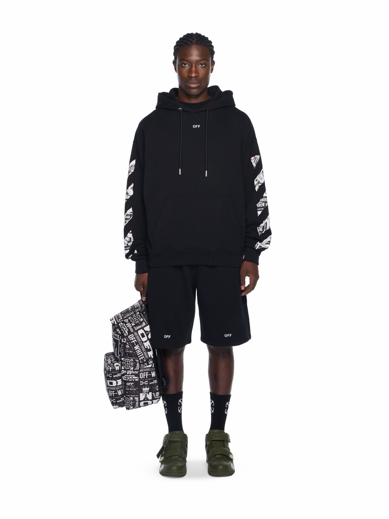 Off-White Newspaper Arrow Skate Hoodie outlook