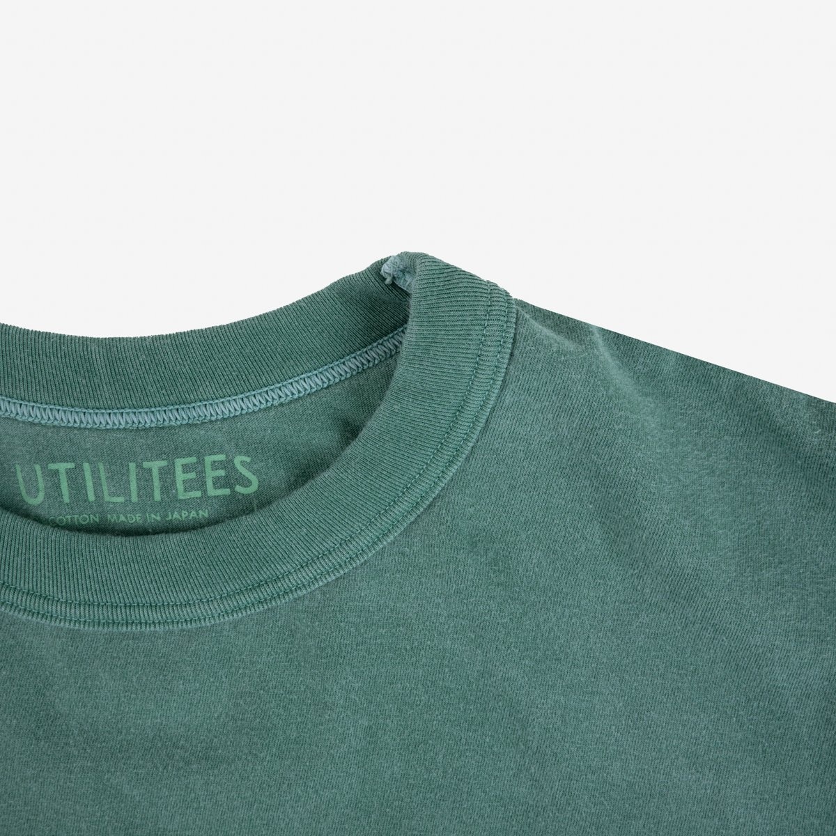 UTIL-GRN UTILITEES - 5.5oz Loopwheel Crew Neck T-Shirt - Green - 5