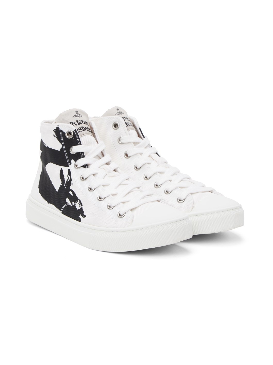 White Plimsoll Sneakers - 4