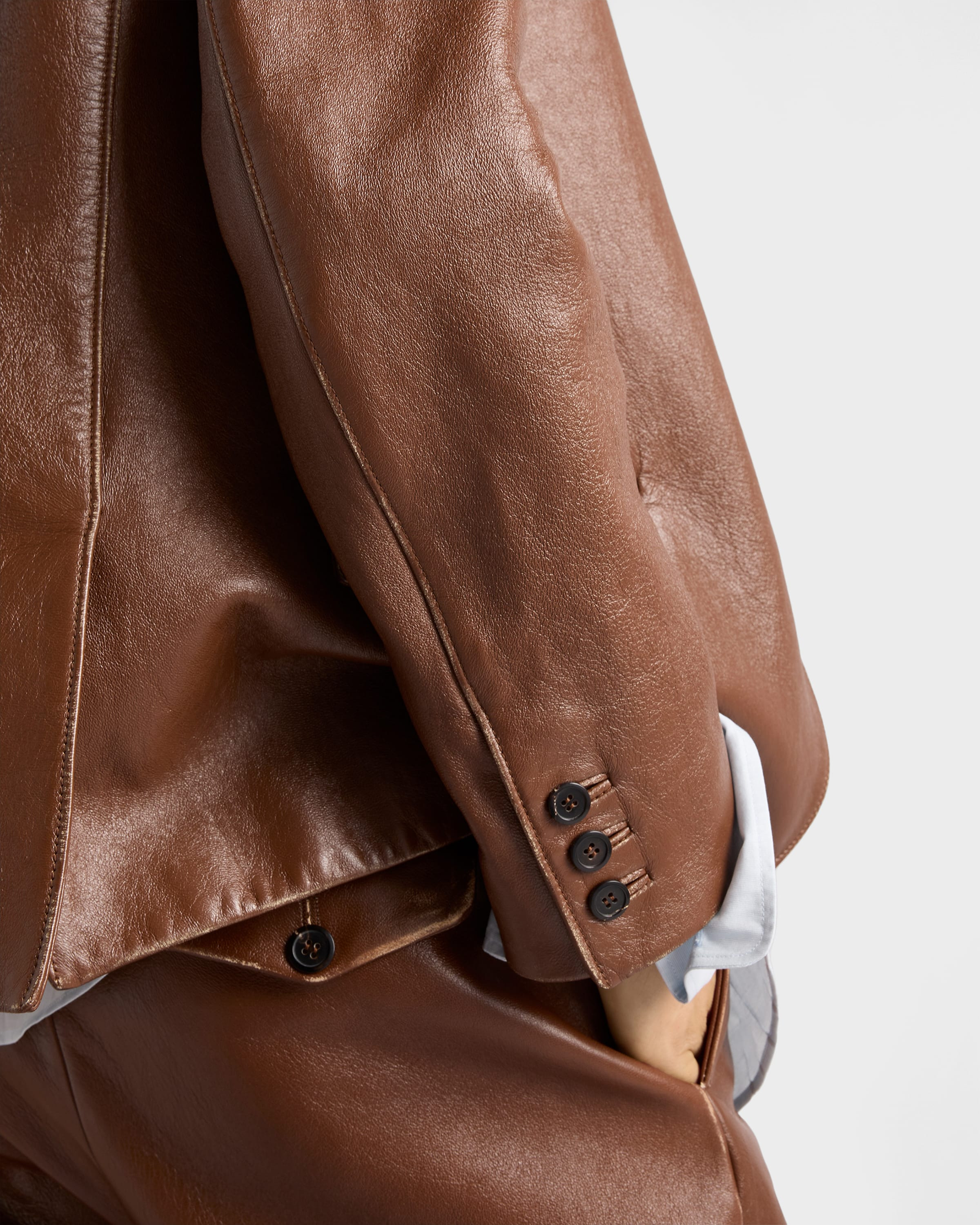 Nappa leather pants - 3