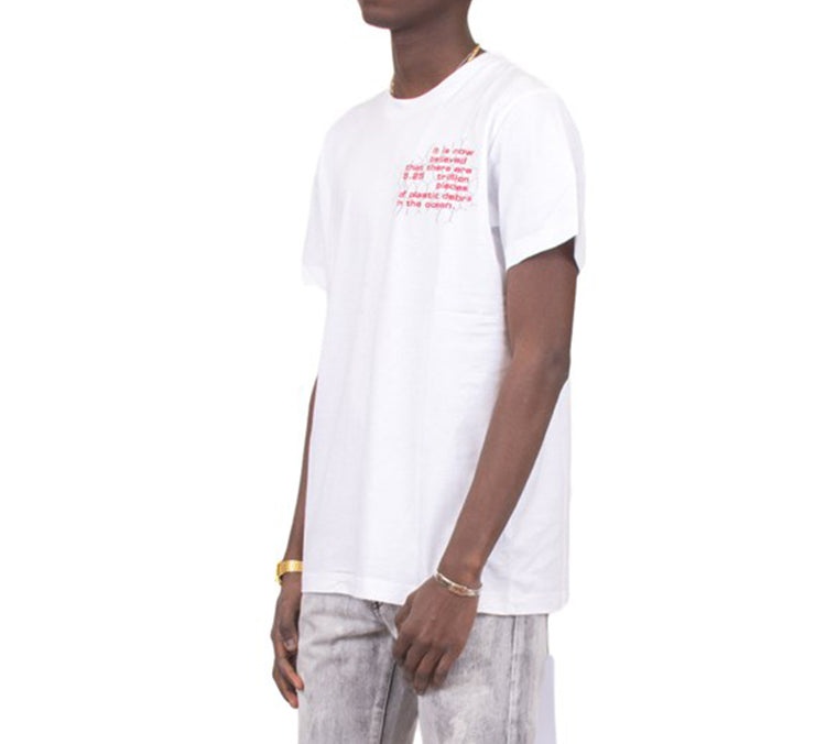 Off-White Alphabet Slogan Printing Short Sleeve White OMAA027S201850060188 - 6