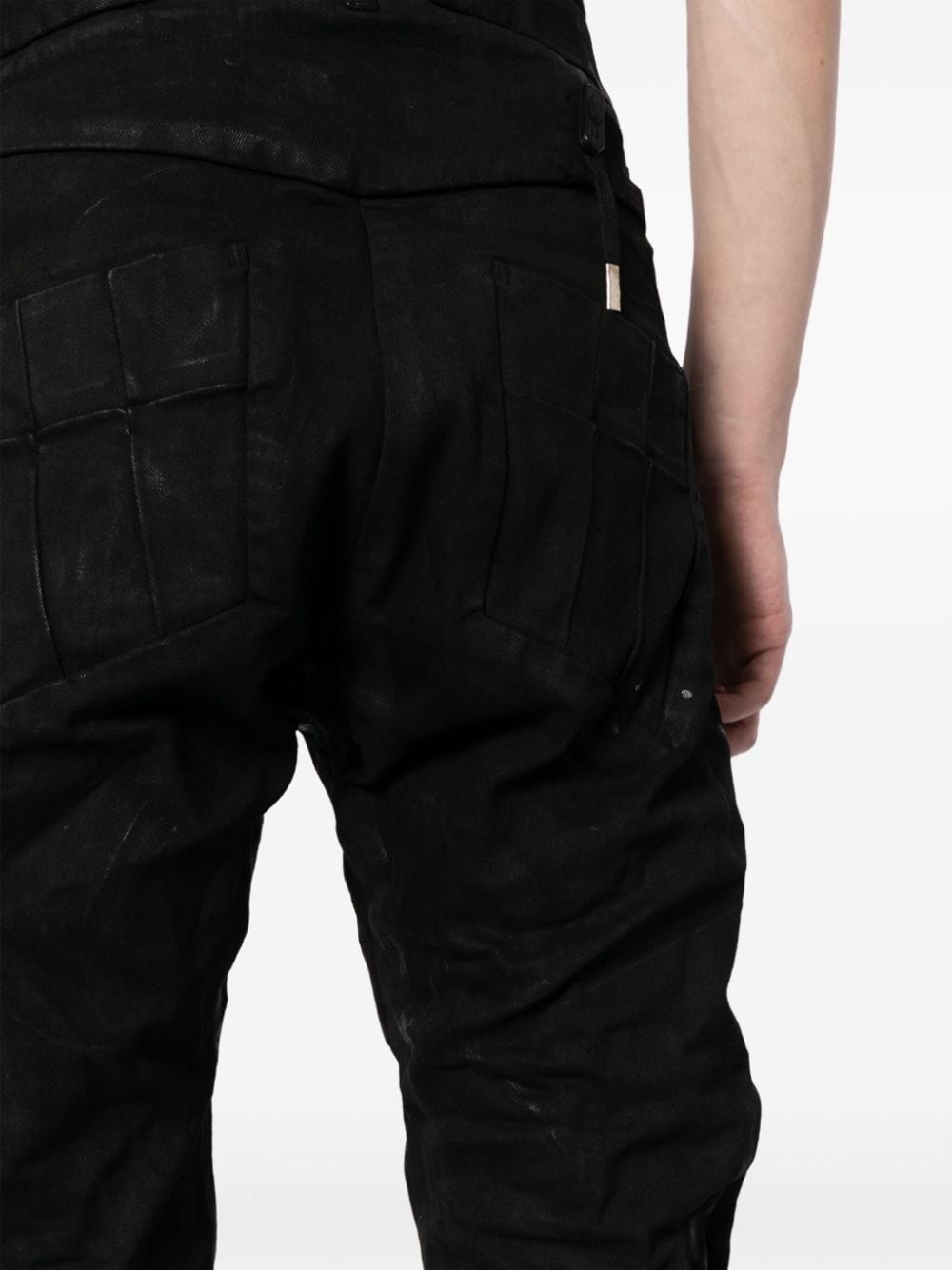 distressed drop-crotch skinny trousers - 5