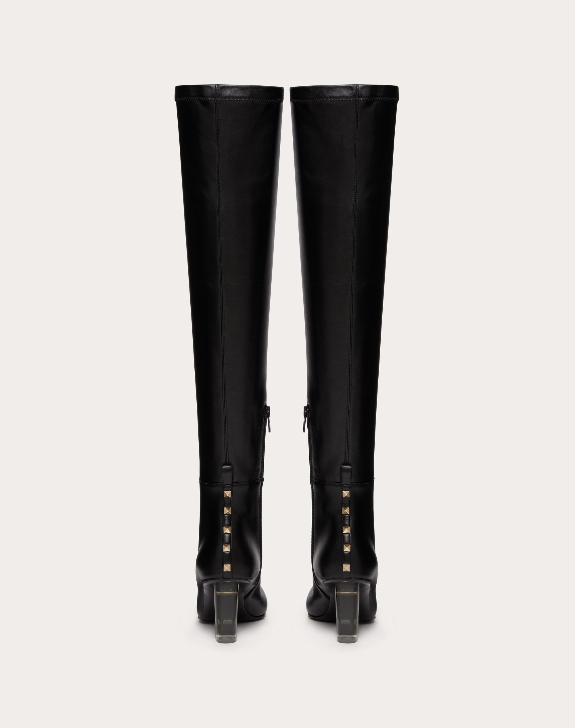 ROCKSTUD OVER-THE-KNEE BOOT IN STRETCH SYNTHETIC MATERIAL 75MM - 3