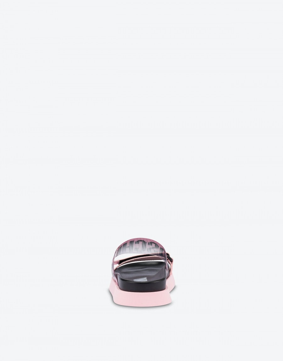 DEGRADING LOGO BAND SANDALS - 3
