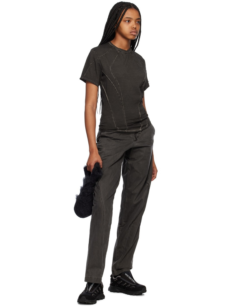HYEIN SEO Black Exposed Seam T-Shirt outlook