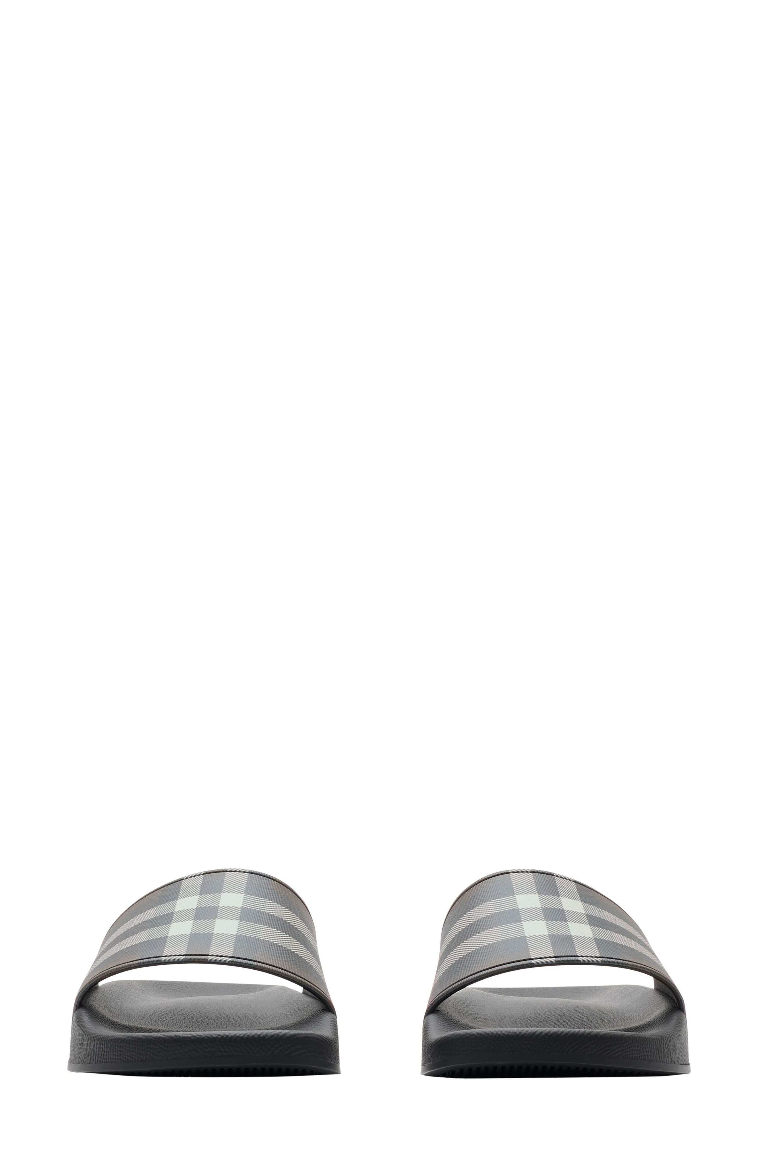 burberry Furley Check Slide Sandal in Mahogany Check at Nordstrom - 2