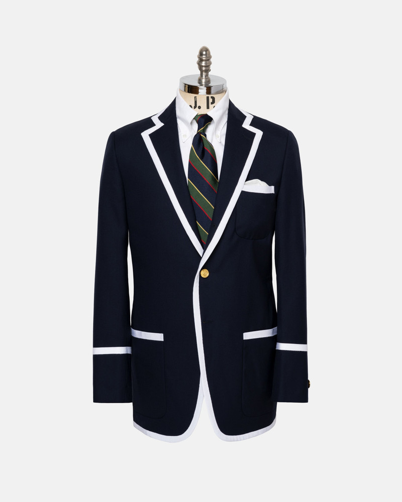 MADE-IN-USA NAVY TIPPED BOATING BLAZER 1