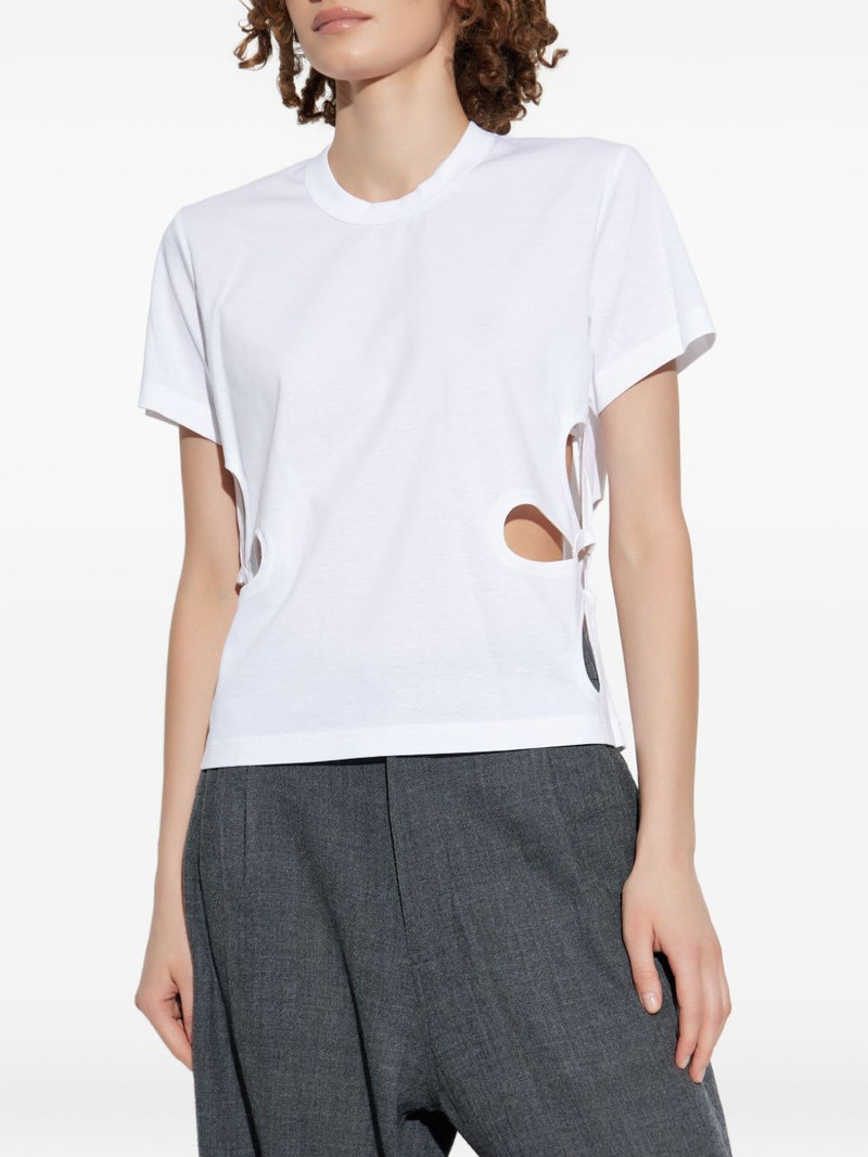 floral cut-out T-shirt 3