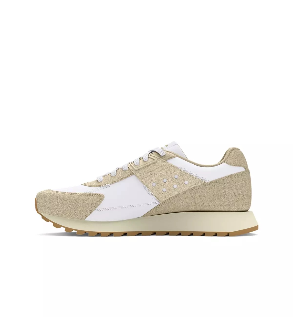 Essential Runner "White/Khaki Base/Metallic Gold" Women's Running Shoe - 2