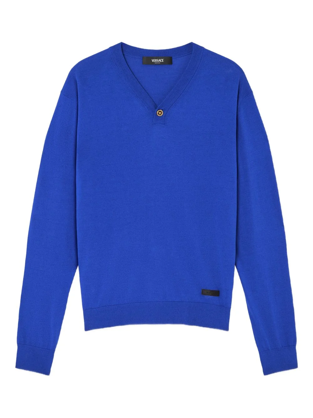 button v-neck sweater - 1