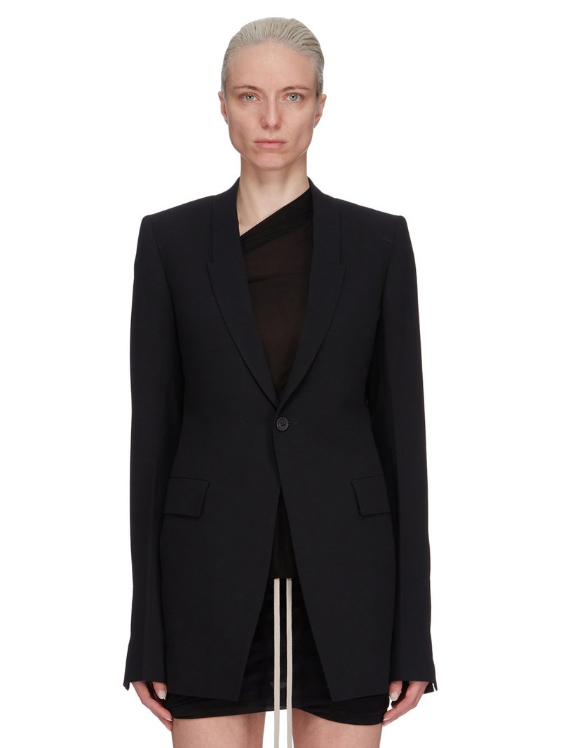 wool single-breasted blazer 1