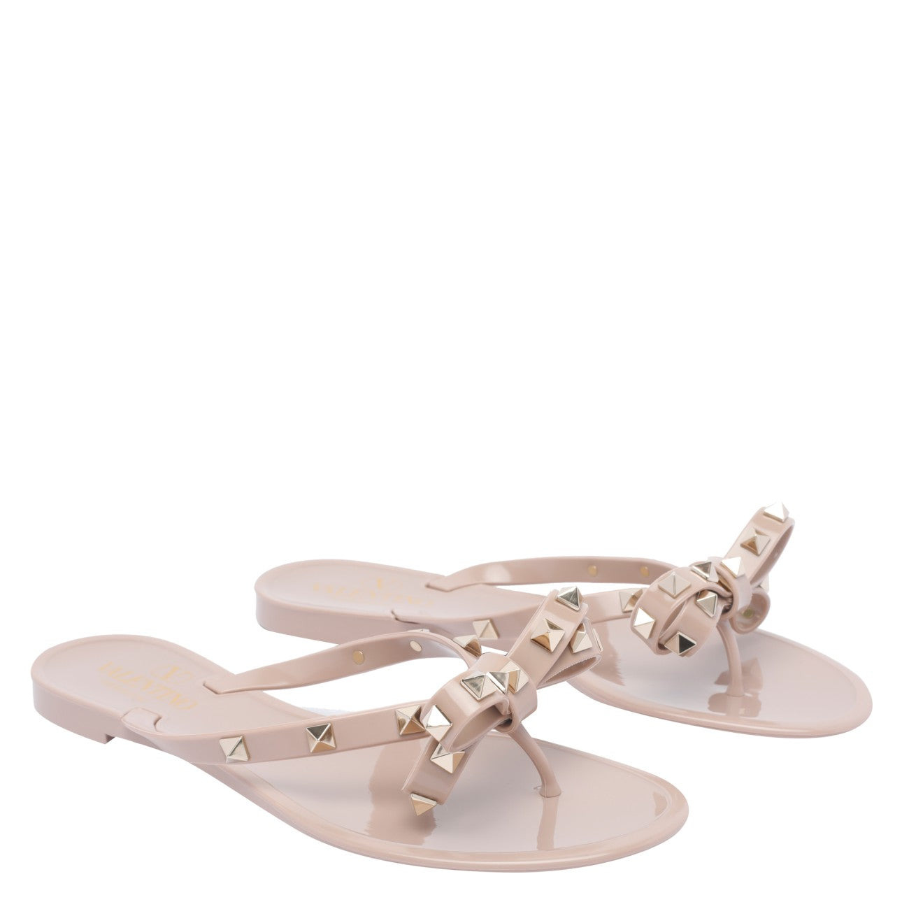 Valentino Garavani Women Rockstud Rubber Flip Flops - 2