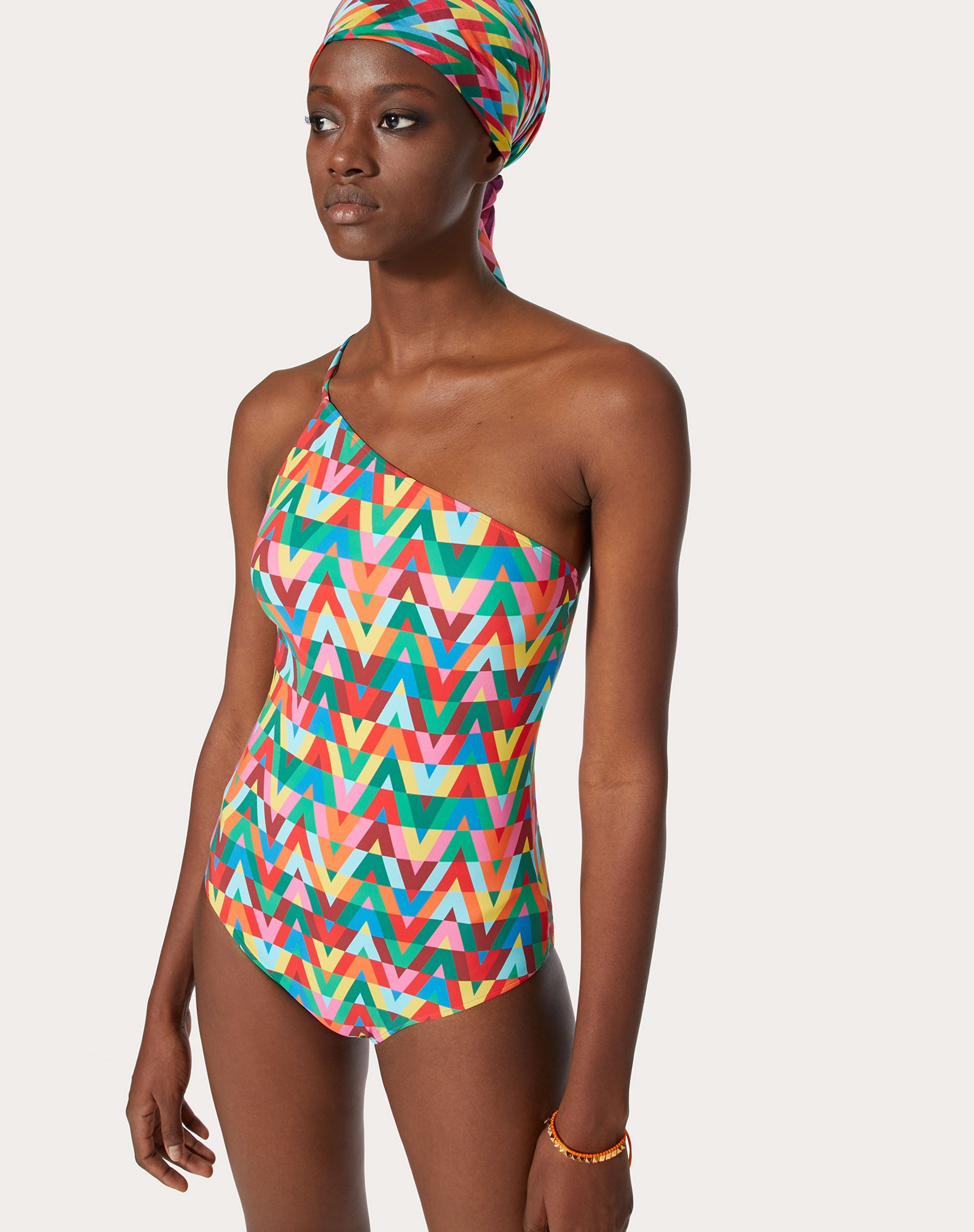 PRINTED LYCRA SWIMSUIT - 5