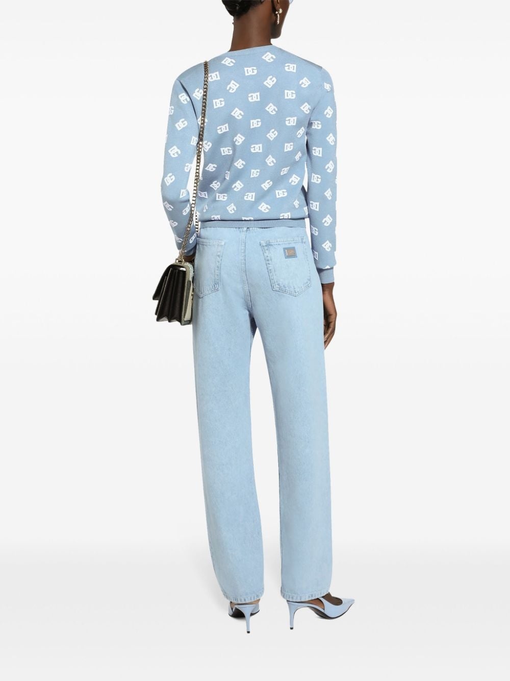 logo print cardigan - 4