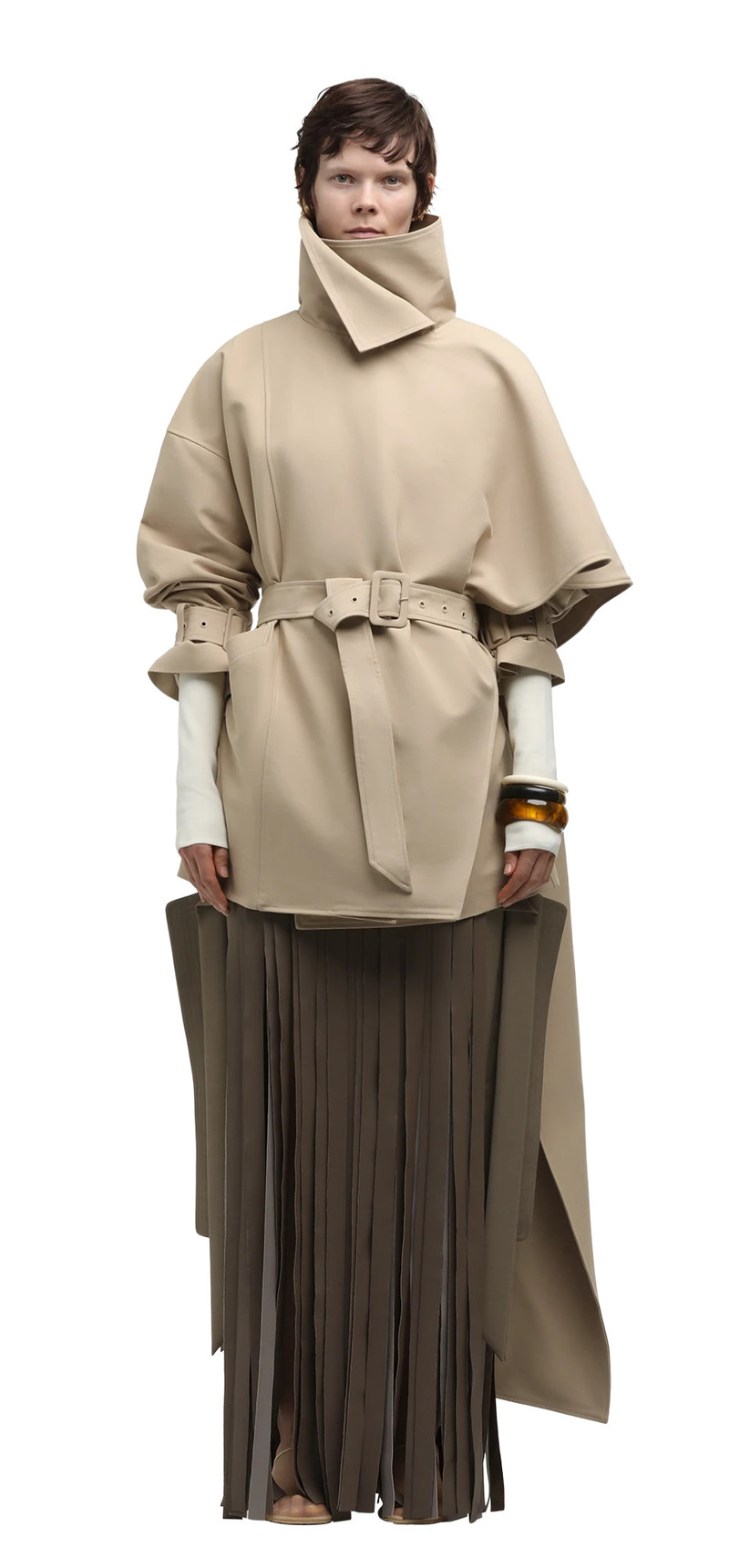 entire studios MINI SCARFCOAT SAND outlook
