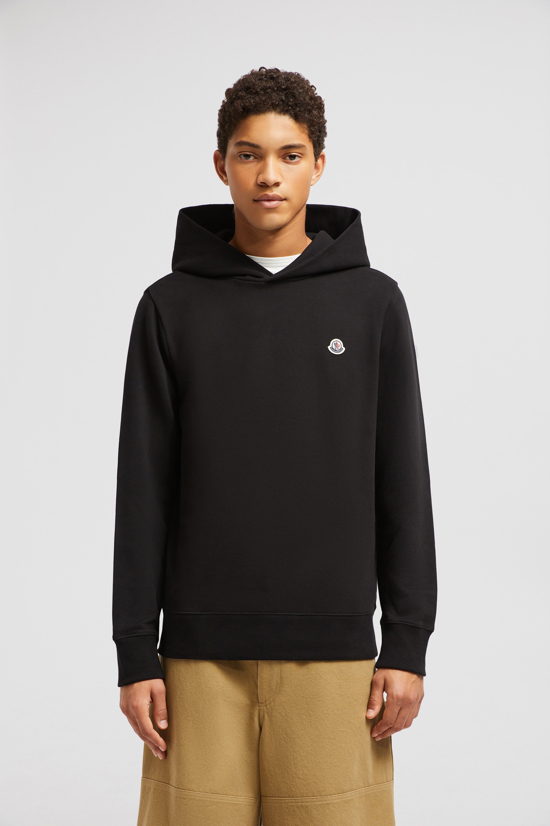 Logo Patch Cotton Hoodie - 3