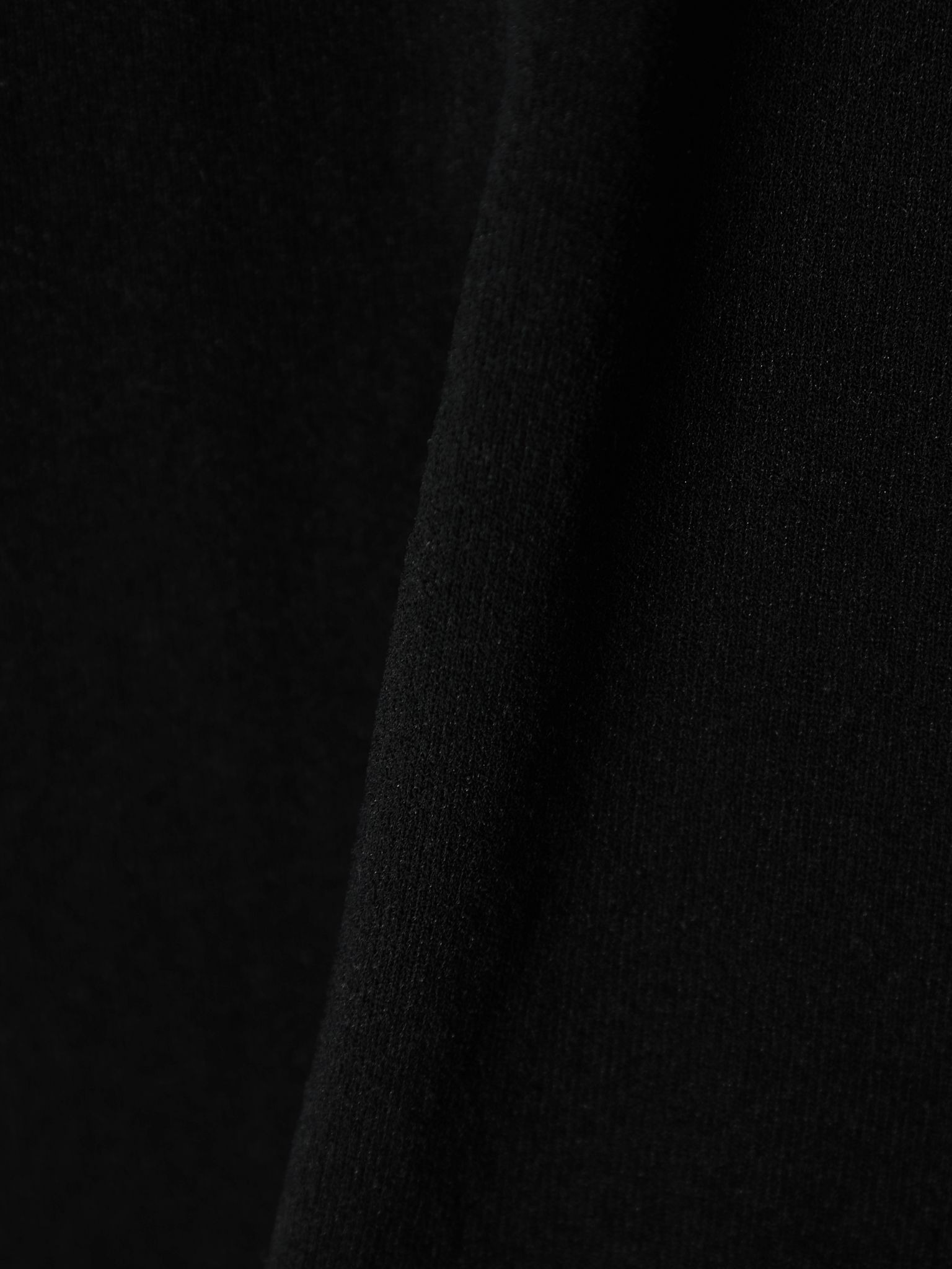Paneled cropped jersey top Black - 4