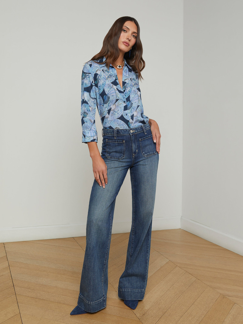 L'AGENCE Nolan Patch Pocket Jean outlook