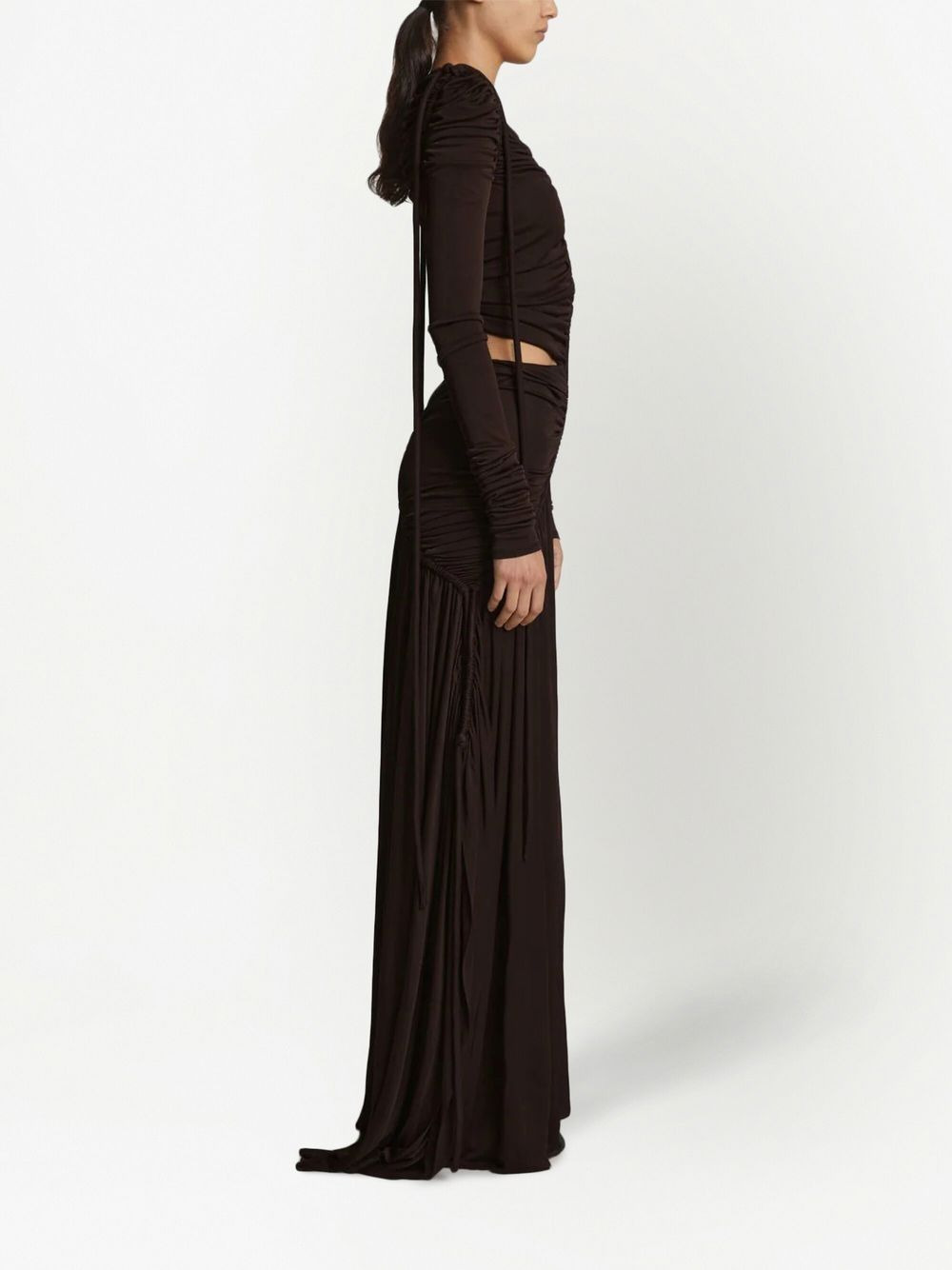 cinched cut-out dress - 3