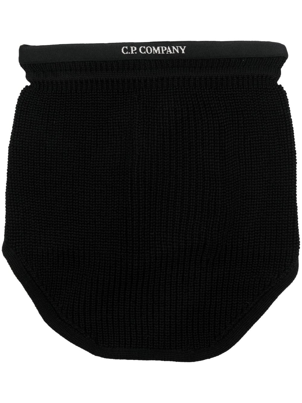 ribbed wool bib scarf - 1