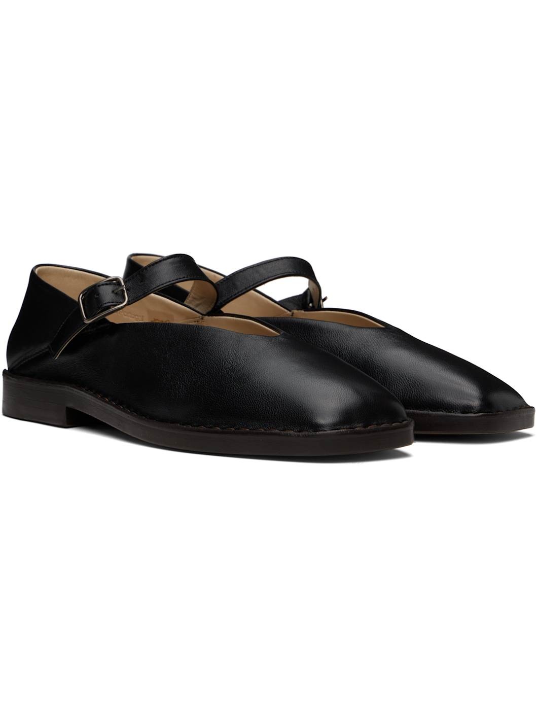 Black Ballerina Loafers - 4
